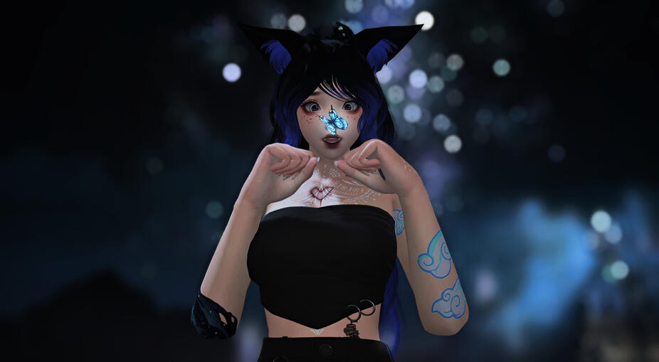 Butterfly on my nose!